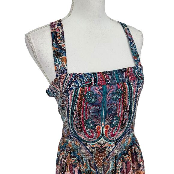 NEW Dex Crown Flower Tiered Sleeveless Maxi Dress Sz XL - Picture 4 of 9